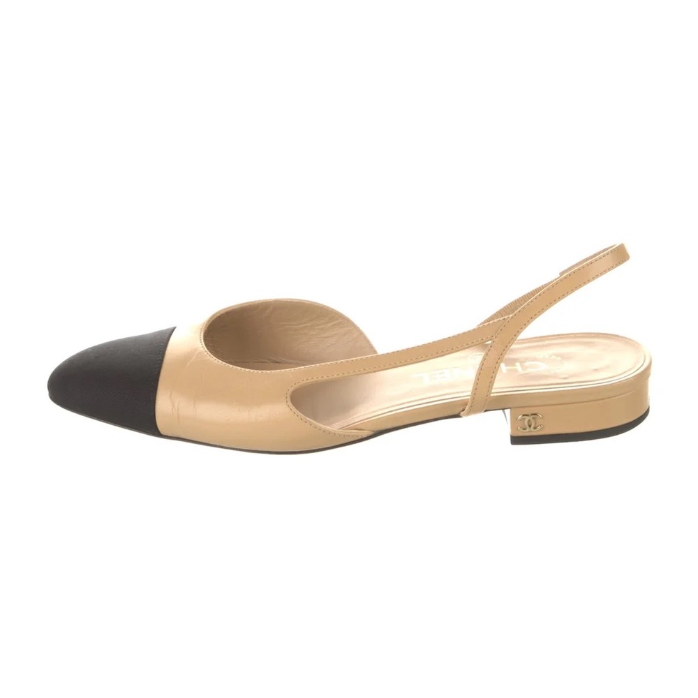 CHANEL | Black and Tan Slingback Classic Flats 🤍🤍✨✨